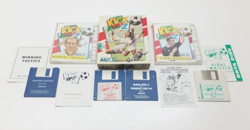 Kick Off 2 Commodore Amiga Game + World Cup 90 Commodore Amiga