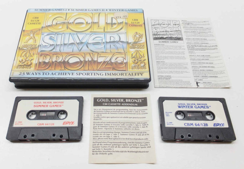 Gold, Silver, Bronze Commodore 64 Cassette Game Bundle Commodore 64 19