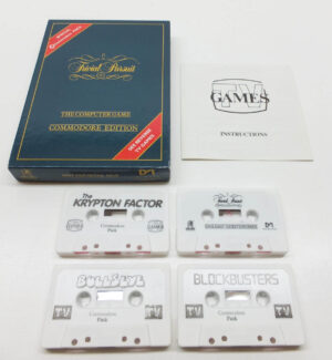 Trivial Pursuit / TV Games Commodore 64 Cassette Game Bundle Commodore 64