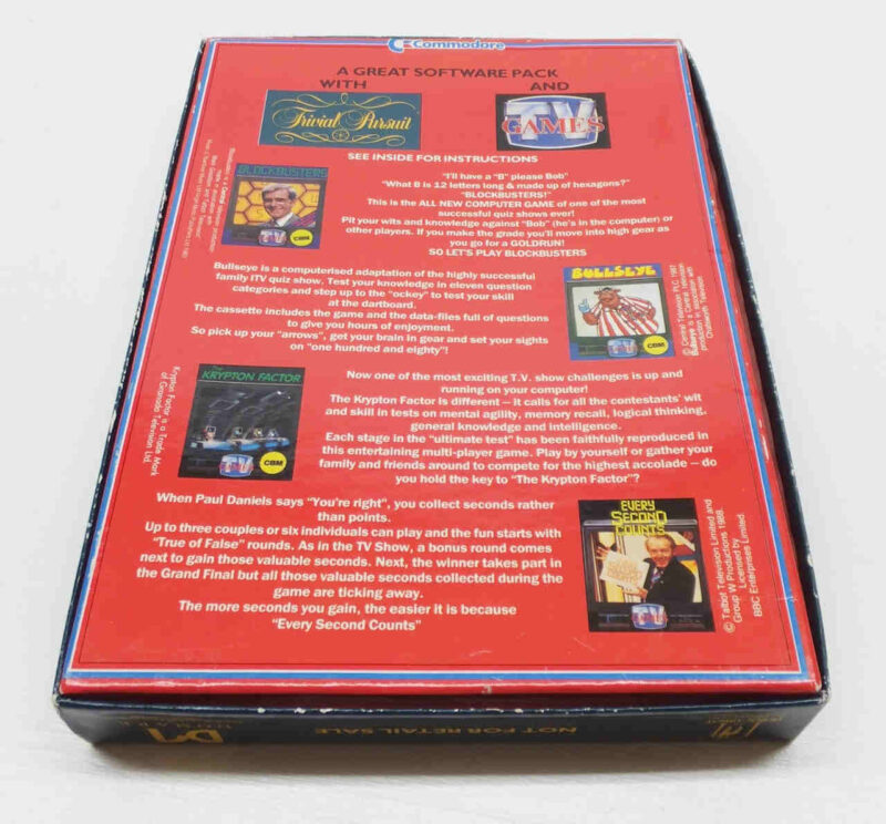 Trivial Pursuit / TV Games Commodore 64 Cassette Game Bundle Commodore 64 11