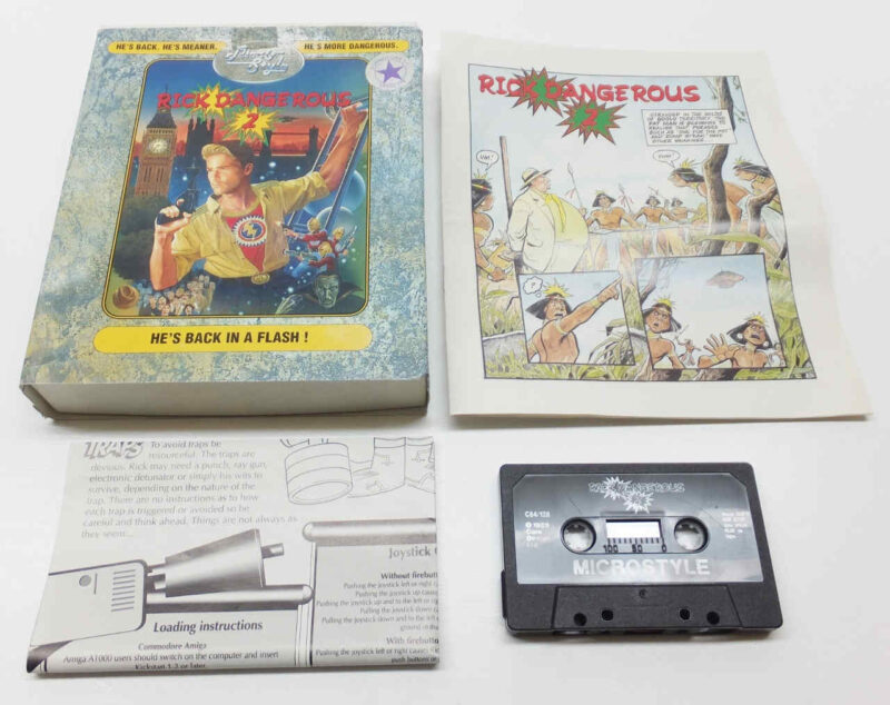 Rick Dangerous 2 Commodore 64 Cassette Game Commodore 64 25