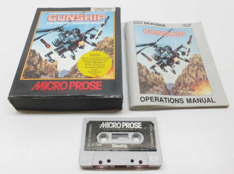Gunship Commodore 64 Cassette Game Commodore 64 19