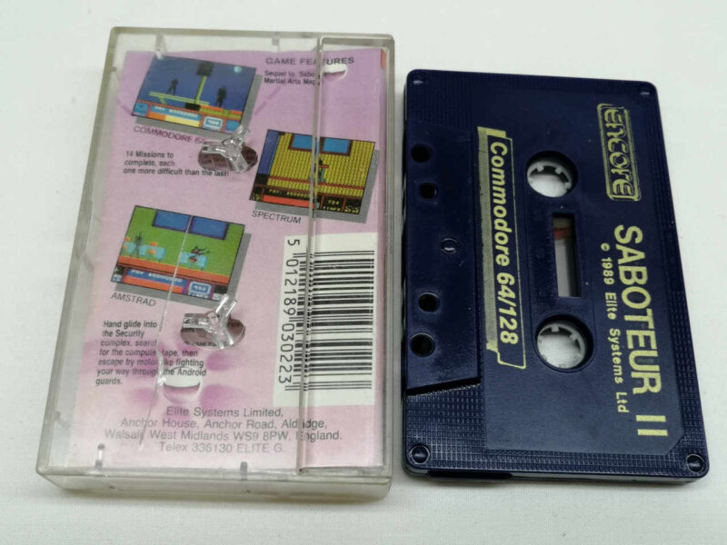 Saboteur II Commodore 64 Cassette Game Commodore 64 3