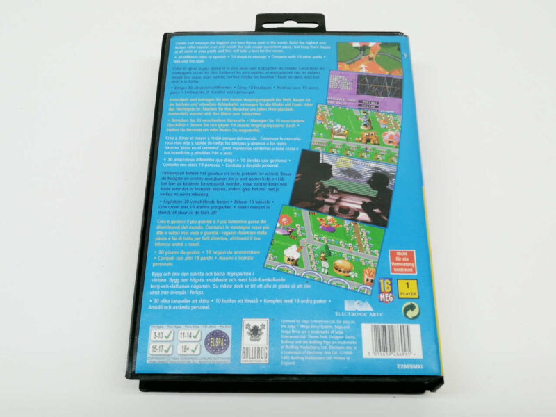 Theme Park SEGA Mega Drive Game Retro Gaming 9