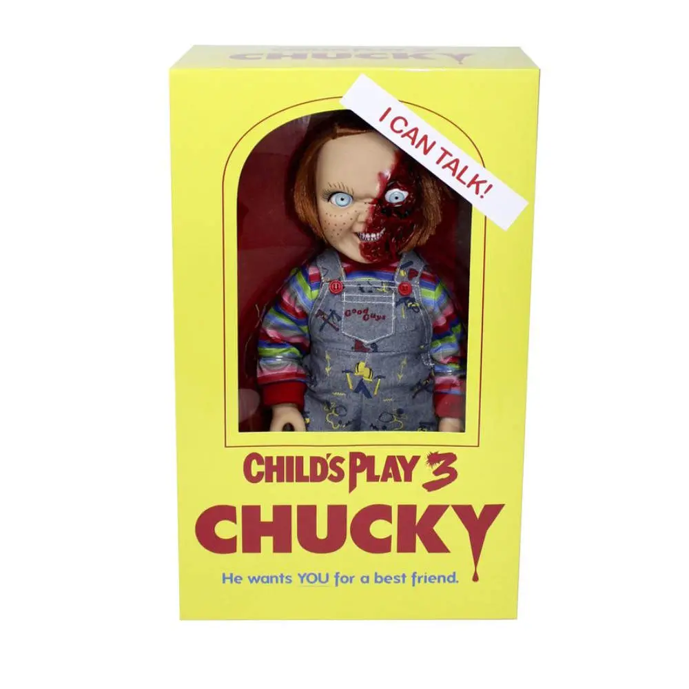 Mezco Child’s Play 3 15 Inch Talking Pizza Face Chucky Mega Scale Figure With Sound MDS Mega Scale 21 Mezco Child’s Play 3 15 Inch Talking Pizza Face Chucky Mega Scale Figure With Sound MDS Mega Scale 21