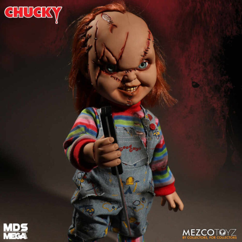 MDS Mega Scale Bride of Chucky 15″ Talking Scarred Chucky Figure MDS Mega Scale 9