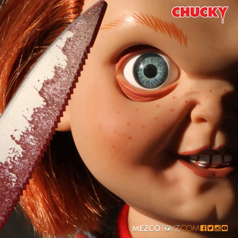 Mezco Child’s Play 15 Inch Talking Sneering Chucky Mega Scale Figure With Sound MDS Mega Scale 23 Mezco Child’s Play 15 Inch Talking Sneering Chucky Mega Scale Figure With Sound MDS Mega Scale 23