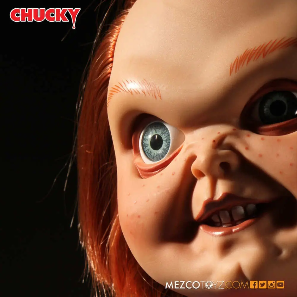 Mezco Child’s Play 15 Inch Talking Sneering Chucky Mega Scale Figure With Sound MDS Mega Scale 15 Mezco Child’s Play 15 Inch Talking Sneering Chucky Mega Scale Figure With Sound MDS Mega Scale 15