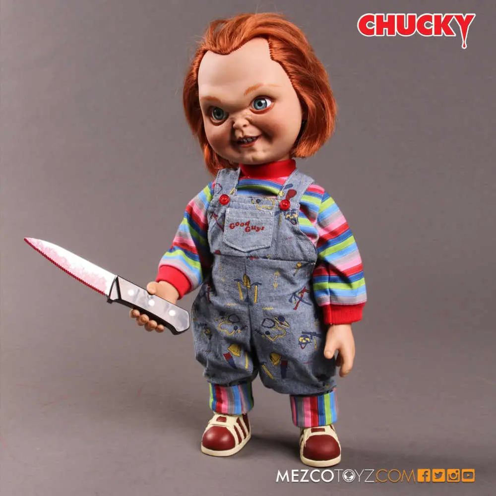 Mezco Child’s Play 15 Inch Talking Sneering Chucky Mega Scale Figure With Sound MDS Mega Scale 19 Mezco Child’s Play 15 Inch Talking Sneering Chucky Mega Scale Figure With Sound MDS Mega Scale 19