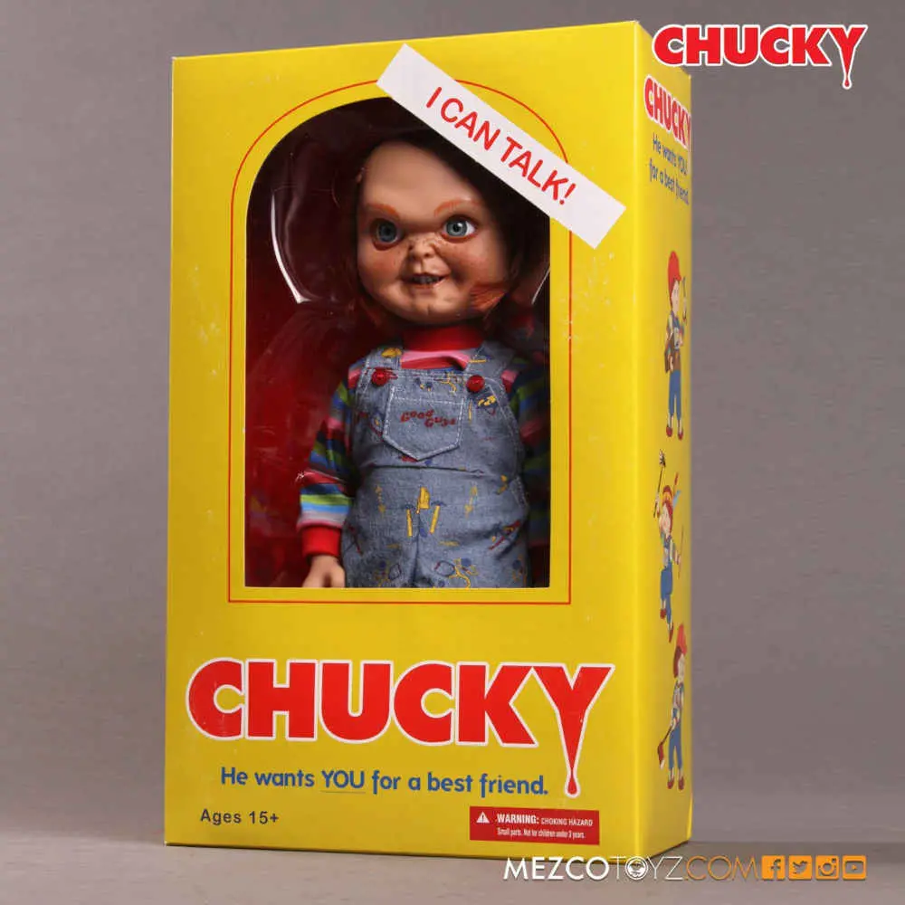 Mezco Child’s Play 15 Inch Talking Sneering Chucky Mega Scale Figure With Sound MDS Mega Scale 3 Mezco Child’s Play 15 Inch Talking Sneering Chucky Mega Scale Figure With Sound MDS Mega Scale 3