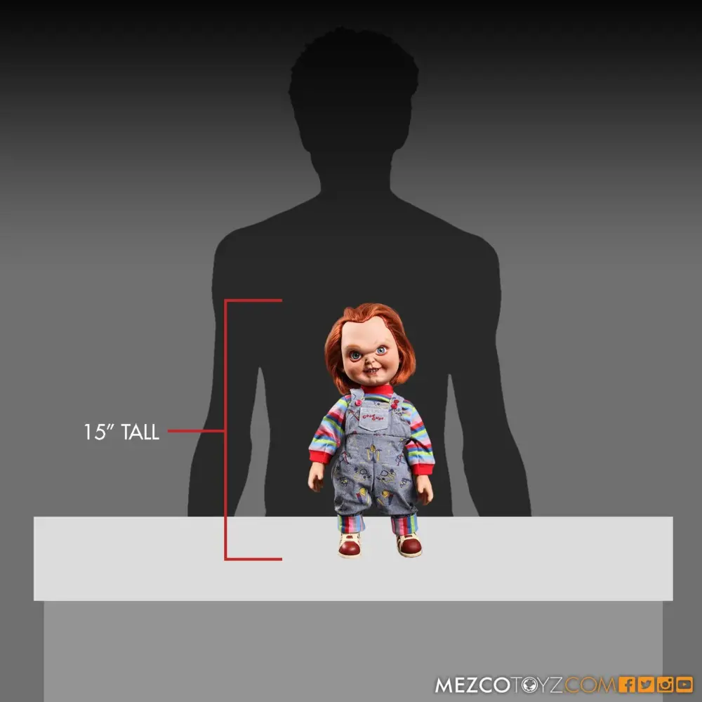 Mezco Child’s Play 15 Inch Talking Sneering Chucky Mega Scale Figure With Sound MDS Mega Scale 21 Mezco Child’s Play 15 Inch Talking Sneering Chucky Mega Scale Figure With Sound MDS Mega Scale 21