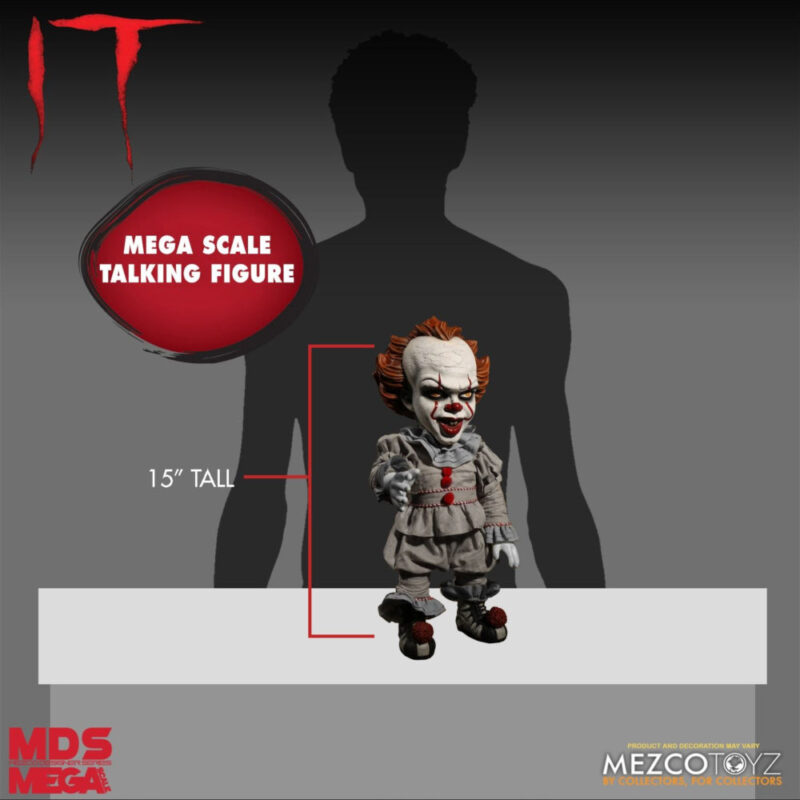 MDS Mega Scale IT 15″ Talking Pennywise Figure MDS Mega Scale 13