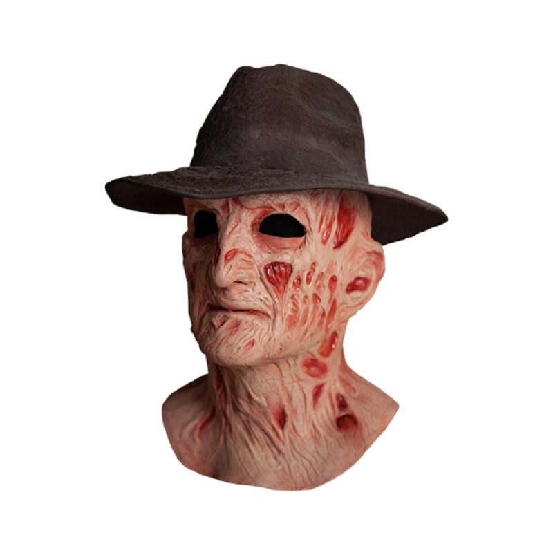 TRICK OR TREAT STUDIOS A Nightmare on Elm Street 4 Deluxe Freddy Krueger Mask with Fedora Hat Masks 3