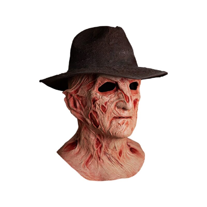 TRICK OR TREAT STUDIOS A Nightmare on Elm Street 4 Deluxe Freddy Krueger Mask with Fedora Hat Masks 7