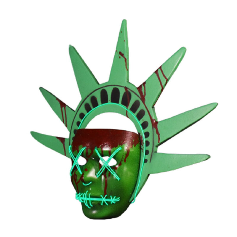 TRICK OR TREAT STUDIOS The Purge Election Year Lady Liberty Light Up Mask Masks 5