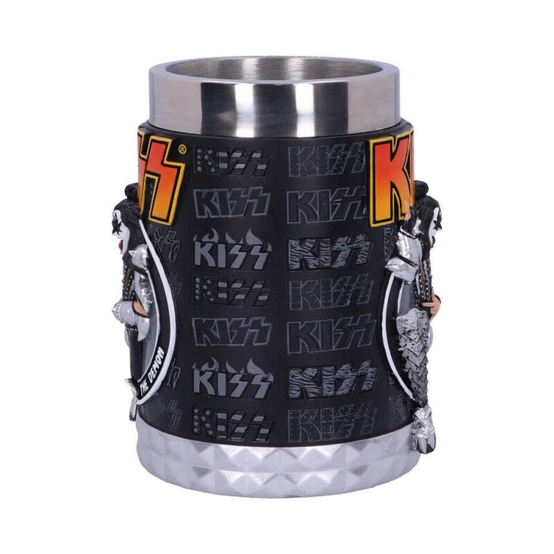 KISS Flame Range The Demon Tankard 14.5cm Homeware 13