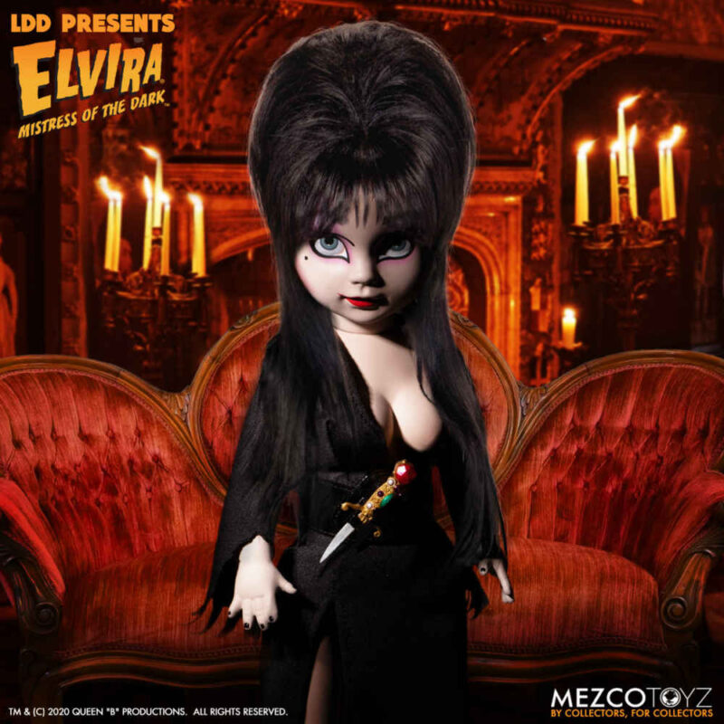 Living Dead Dolls Presents Elvira Mistress of the Dark Figure Living Dead Dolls 5