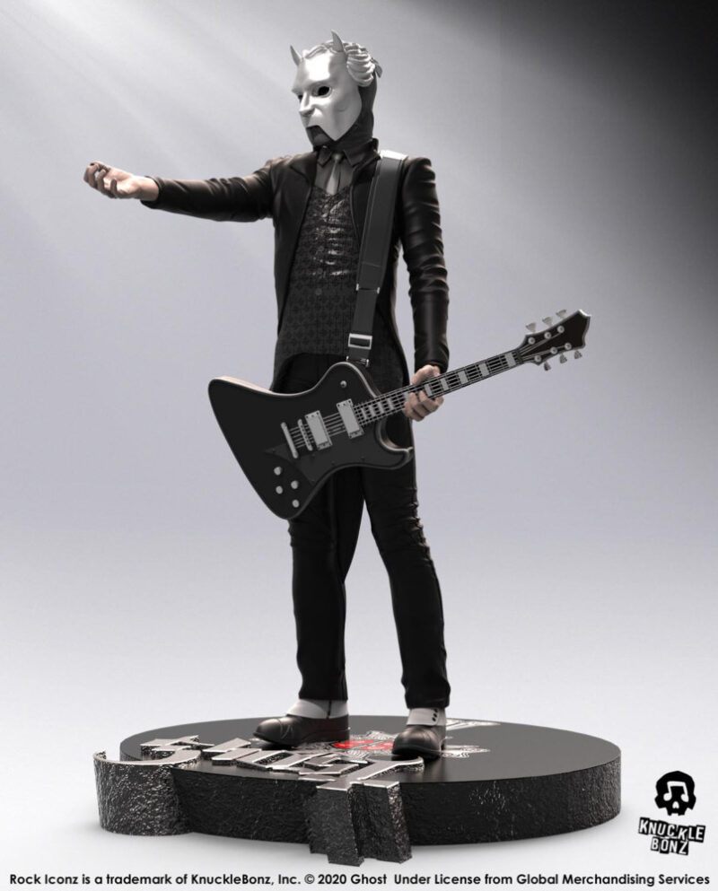 Knucklebonz Rock Iconz Ghost Nameless Ghoul Black Guitar Statue Knucklebonz Rock Iconz 9