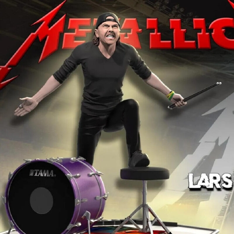 Metallica Lars Ulrich Statue Knucklebonz Rock Iconz