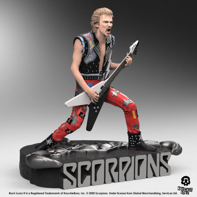 Scorpions Rudolf Schenker Statue Knucklebonz Rock Iconz 15