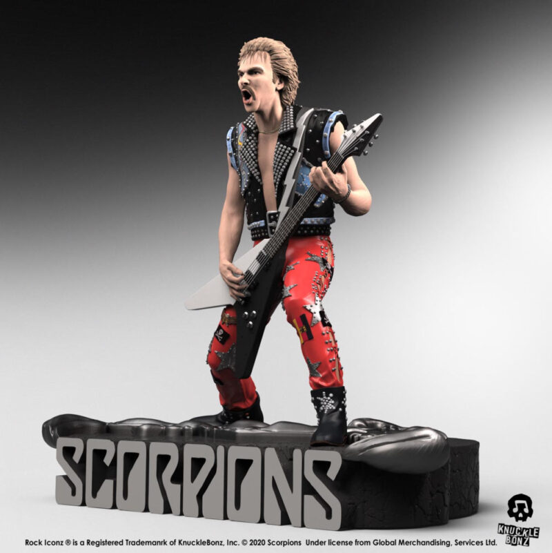 Scorpions Rudolf Schenker Statue Knucklebonz Rock Iconz 17
