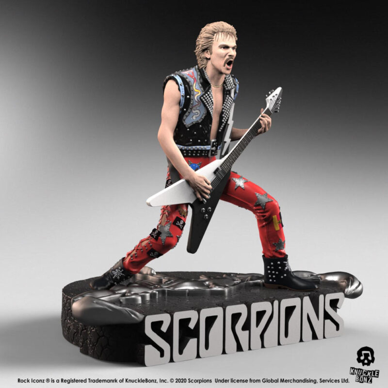 Scorpions Rudolf Schenker Statue Knucklebonz Rock Iconz 11