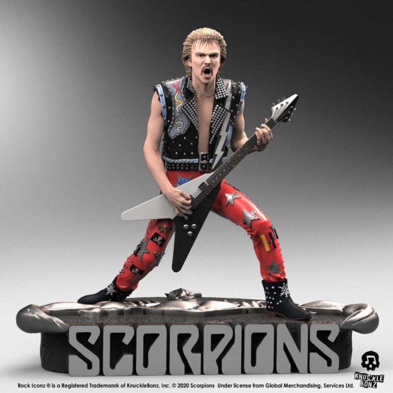 Scorpions Rudolf Schenker Statue Knucklebonz Rock Iconz 3