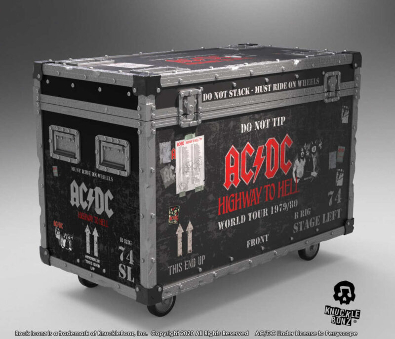 Knucklebonz Rock Iconz on Tour AC-DC Highway to Hell Road Case and Stage Backdrop Set Knucklebonz Rock Iconz 17