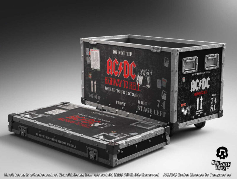 Knucklebonz Rock Iconz on Tour AC-DC Highway to Hell Road Case and Stage Backdrop Set Knucklebonz Rock Iconz 19