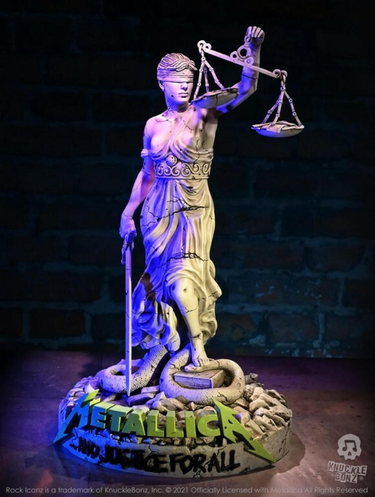 Metallica Lady Justice Statue Knucklebonz Rock Iconz 13