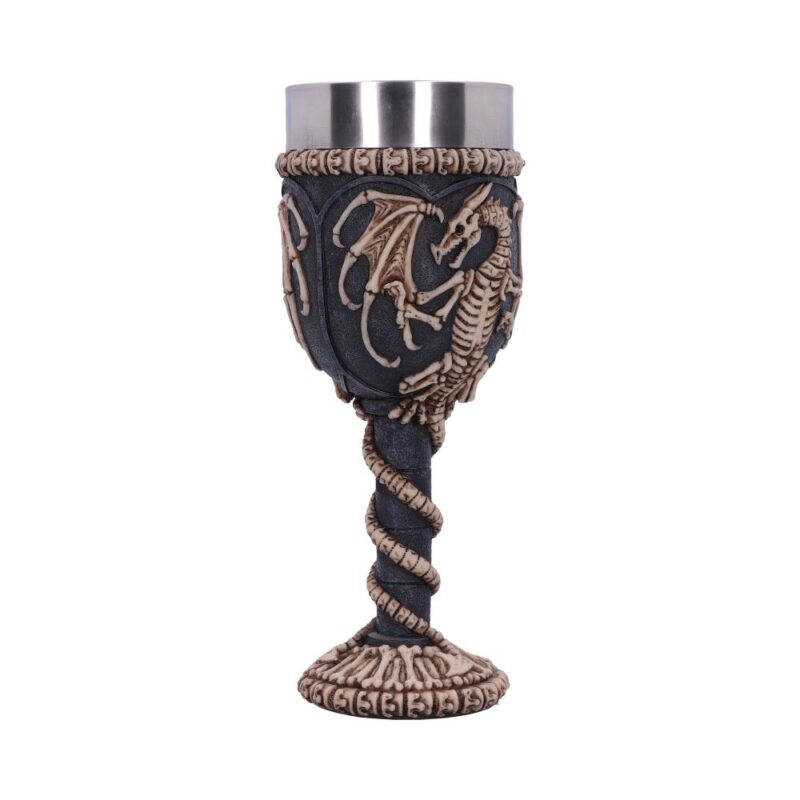 Realistic Fossilised Dragon Remains Skeleton Goblet Wine Glass Goblets & Chalices 7