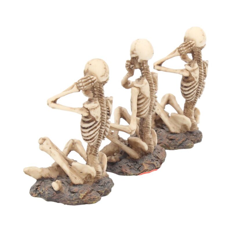 See No, Hear No, Speak No Three Wise Skeletons Figurines Figurines Small (Under 15cm) 5