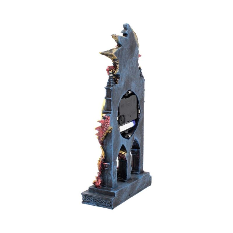 Red Dragon Gothic Fantasy Time Guardian Clock Clocks 5