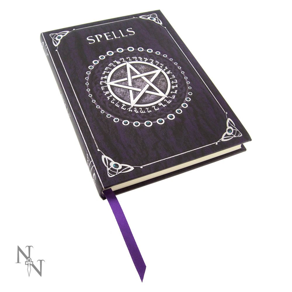Embossed Pentagram A5 Spell Book Journal in Purple 17cm Gifts & Games