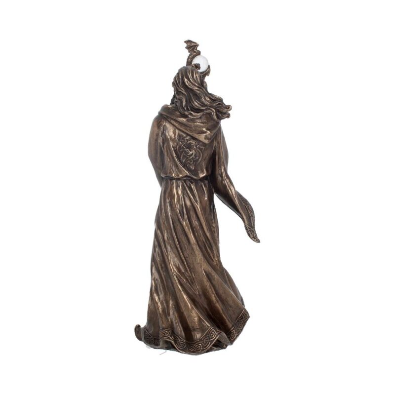 Bronze Wizard Merlin Figurine Arthurian Magic Sorcerer Ornament Figurines Medium (15-29cm) 7