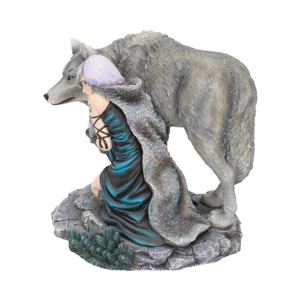 Protector Wolf Figurine by Anne Stokes Limited Edition Fantasy Wolf Ornament Figurines Medium (15-29cm) 2