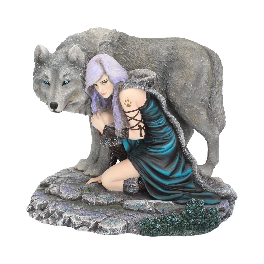 Protector Wolf Figurine by Anne Stokes Limited Edition Fantasy Wolf Ornament Figurines Medium (15-29cm)