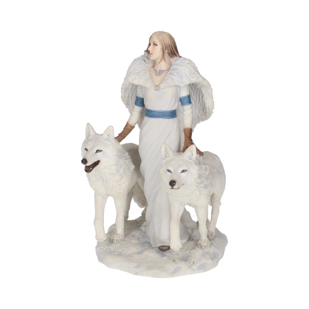 Anne Stokes Winter Guardians Wolf Companion Figurine Figurines Medium (15-29cm) 2