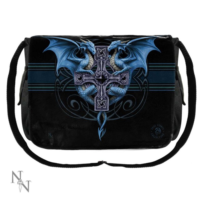 Gothic Fantasy Dragon Duo Messenger Bag by Anne Stokes Bags 3