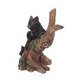 Onyx Cat in Tree Figurine Wiccan Witch Gothic Ornament Figurines Medium (15-29cm) 4