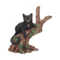 Onyx Cat in Tree Figurine Wiccan Witch Gothic Ornament Figurines Medium (15-29cm) 2