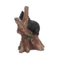 Onyx Cat in Tree Figurine Wiccan Witch Gothic Ornament Figurines Medium (15-29cm) 6