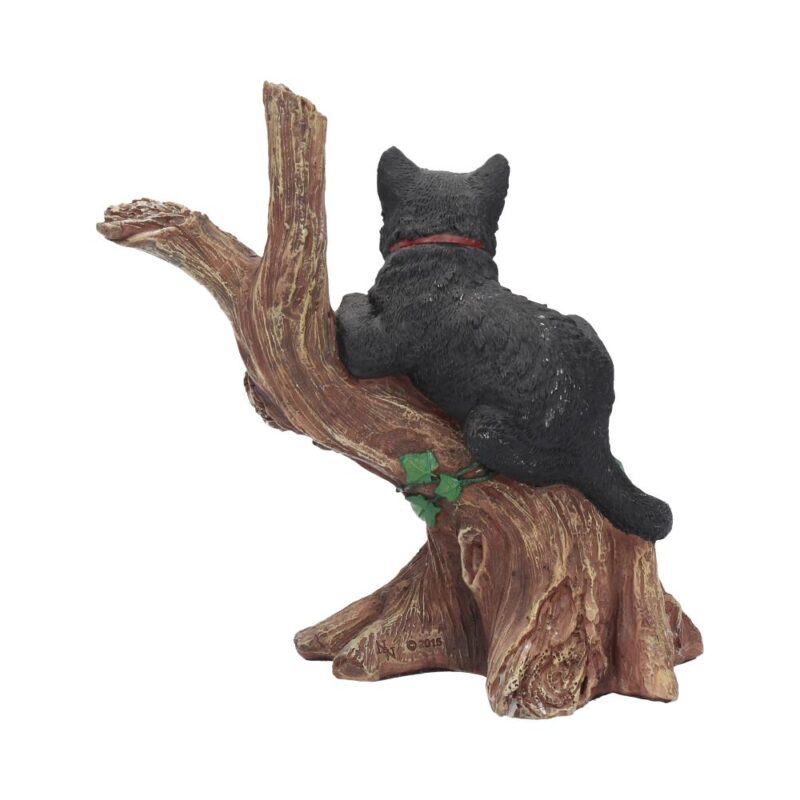 Onyx Cat in Tree Figurine Wiccan Witch Gothic Ornament Figurines Medium (15-29cm) 7