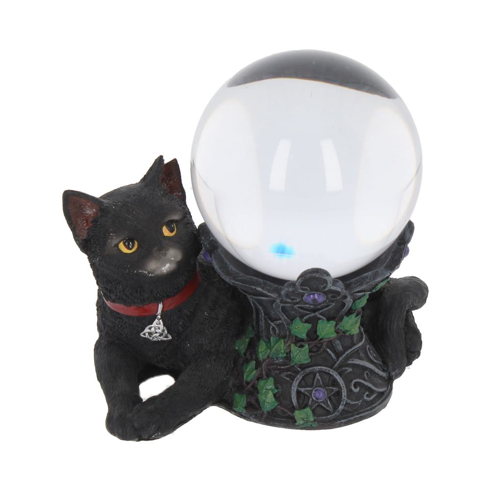 Cosmo Cat Crystal Ball Holder Wiccan Witch Gothic Ornament Figurines Small (Under 15cm)