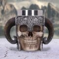 Viking Skull Helmet Tankard Historical Mug Homeware 10