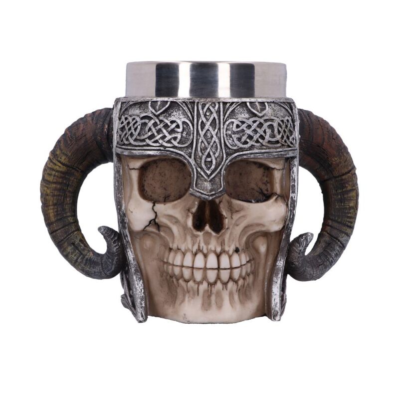 Viking Skull Helmet Tankard Historical Mug Homeware