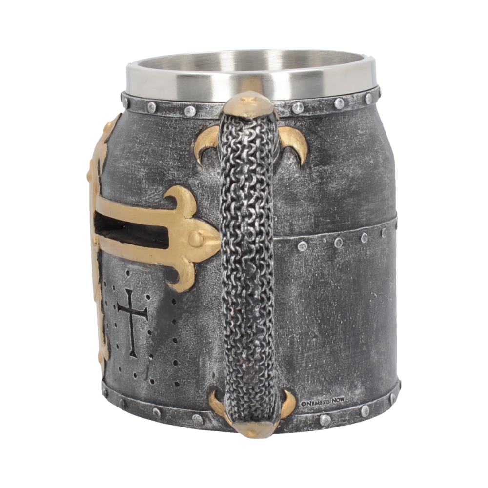 Crusader Medieval Knight Chainmail Tankard Historical Helmet Mug Homeware 2