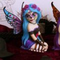 Azula Figurine Sugar Skull Fairy Ornament Figurines Small (Under 15cm) 10