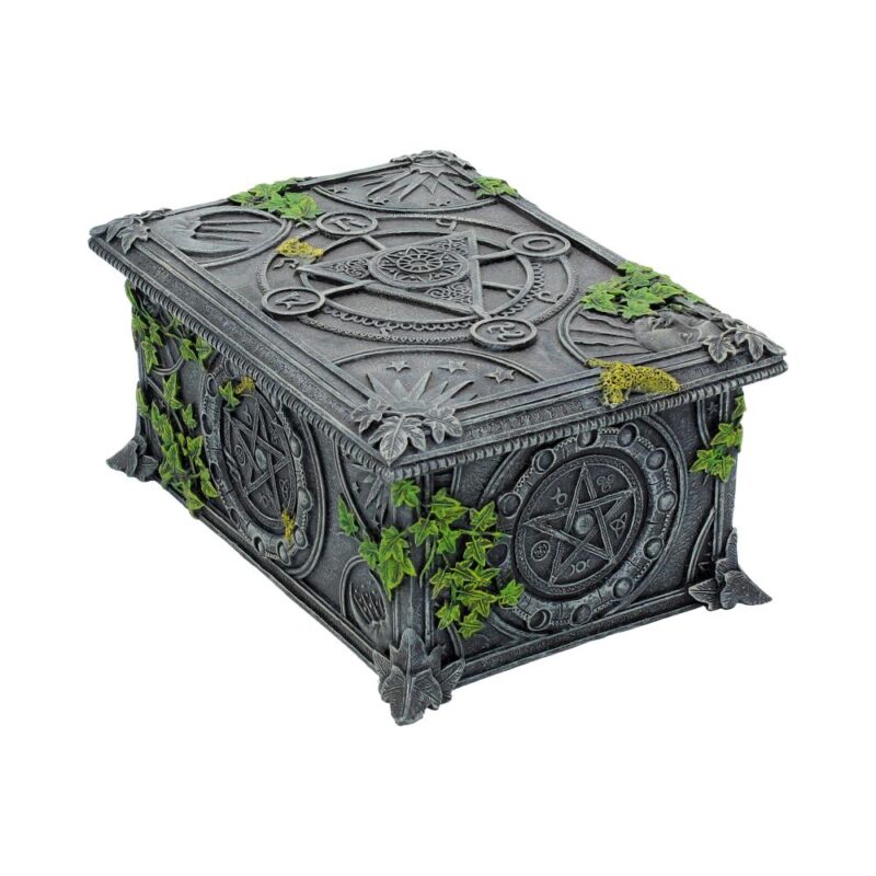 Ivy Covered Wiccan Pentagram Tarot Trinket Box Boxes & Storage 3