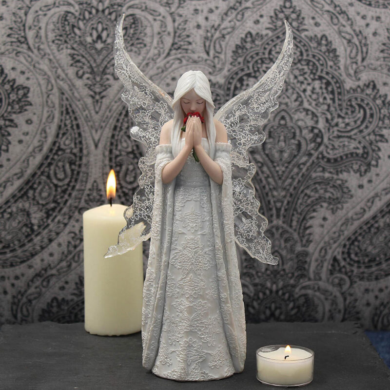 Only Love Remains Fairy Figurine by Anne Stokes Angel Ornament 26cm Figurines Medium (15-29cm) 9